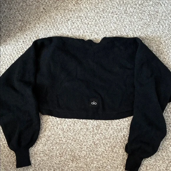 ALO Yoga Black Sweater Shrug - Picture 6 of 6